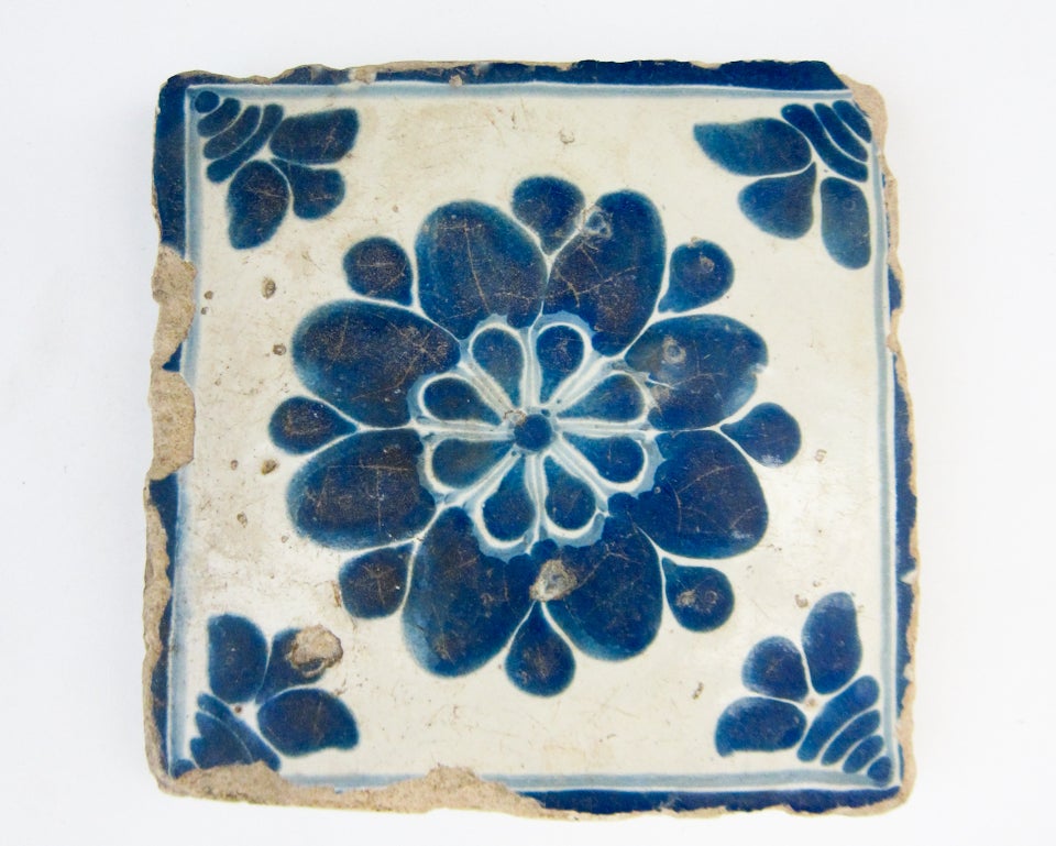 18th Century and Earlier Lot Talavera Tiles, Puebla