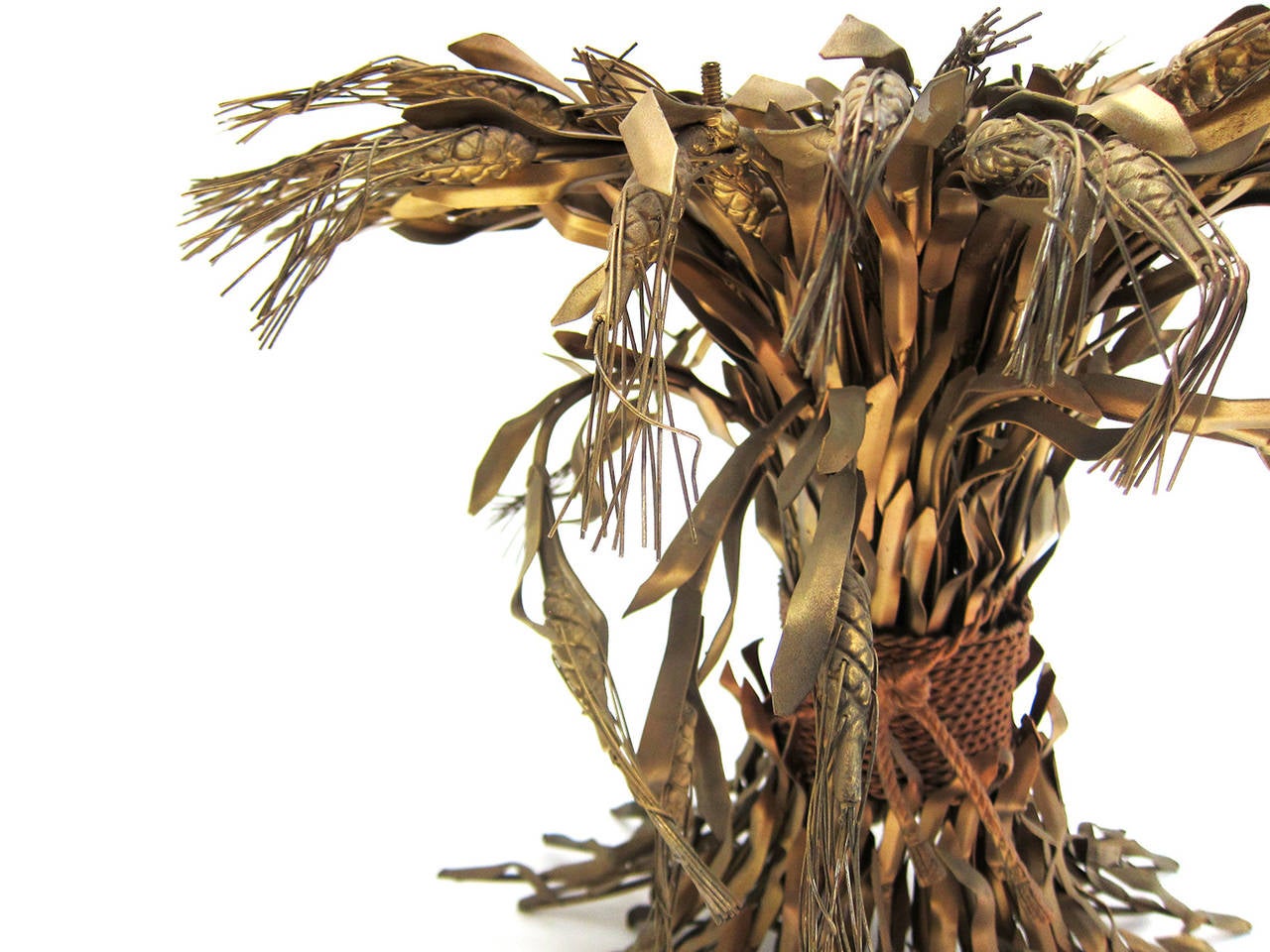Metal Sheaf of Wheat Center Table by Arturo Pani