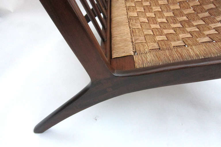 Mid-20th Century Pair of Mid-Century Palm Fiber Lounge Chairs
