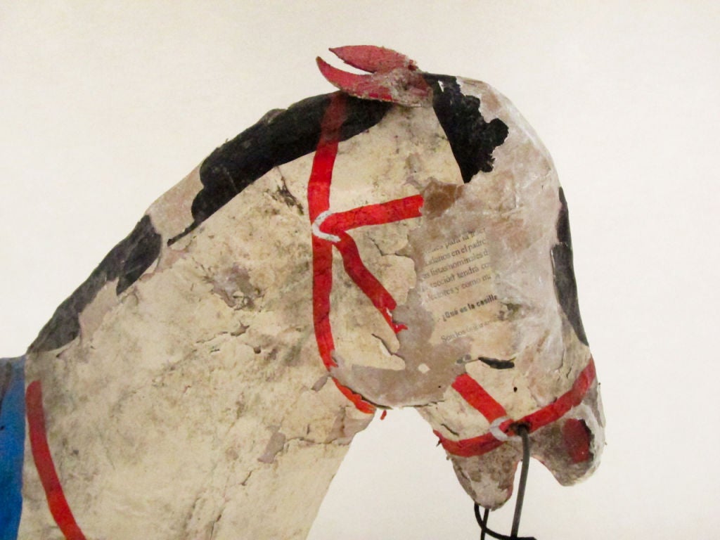 Mexican Papier Mache Toy Horse For Sale