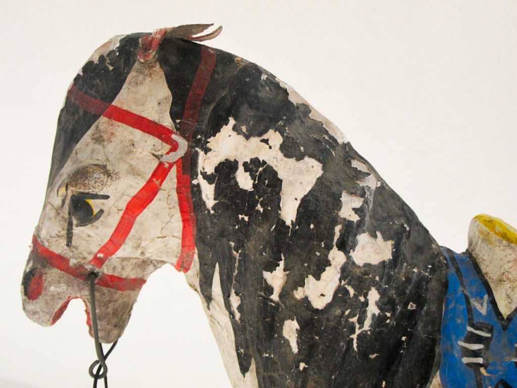 Papier Mache Toy Horse For Sale 1