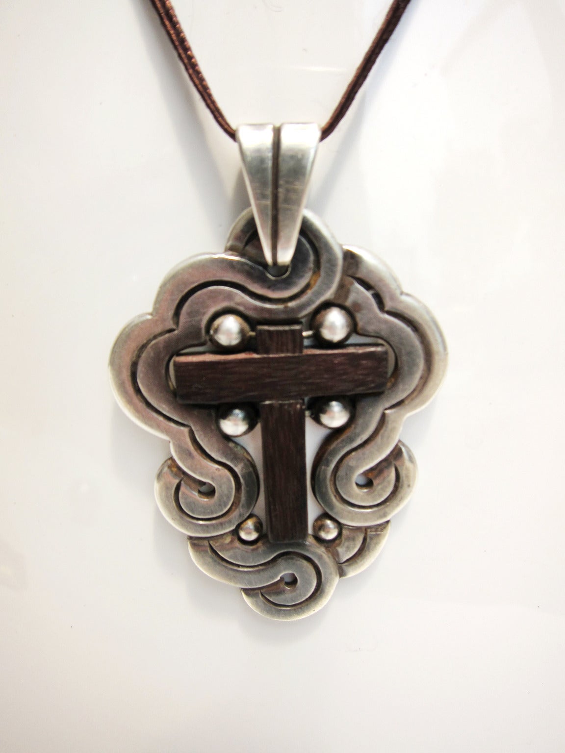 Pendant Cross by William Spratling In Good Condition In Mexico City, DF