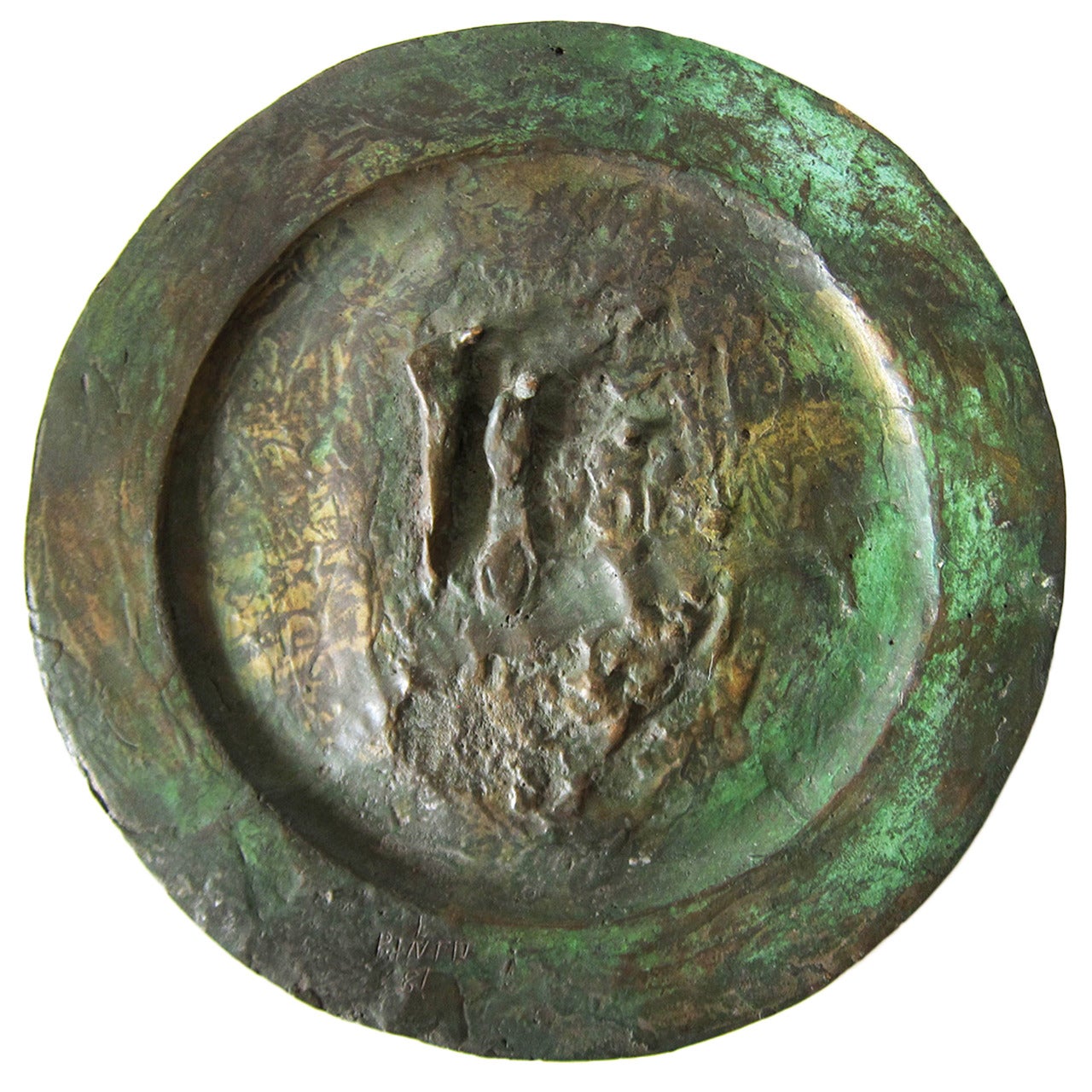 Bronze Plate ‘The Divine Comedy’  L. Pinto For Sale