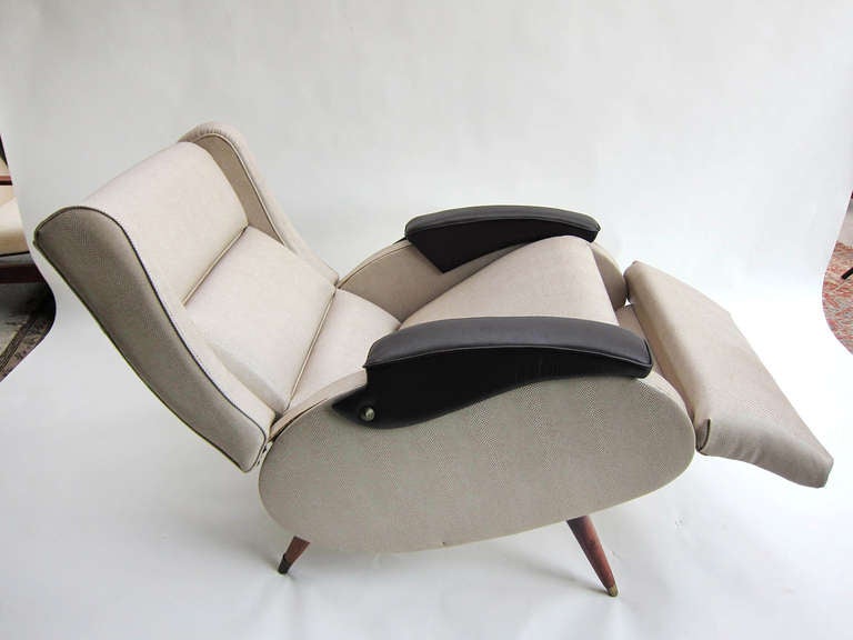 Mid-Century Modern Mid-Century Recliner by Repouset For Sale