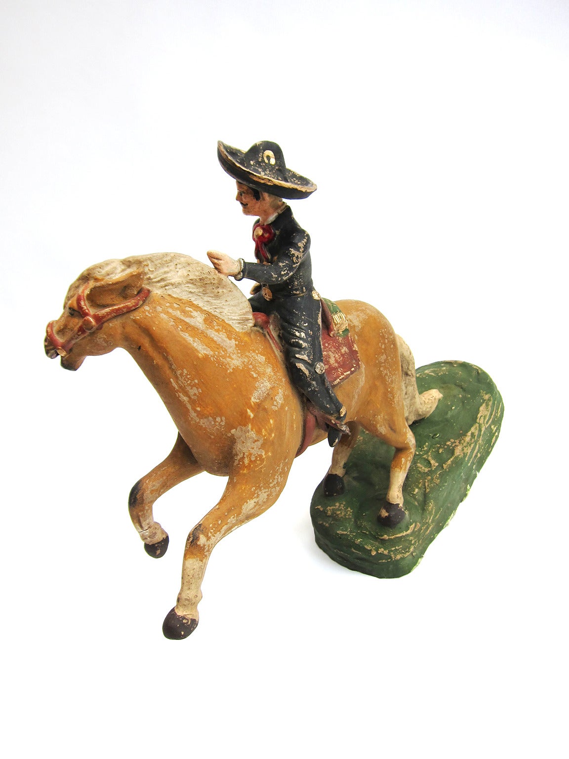 Mexican Mounted Charro Figure from Tlaquepaque