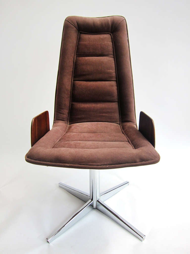 Mexican Set 6 Swivel Office Chairs - 1970’s For Sale