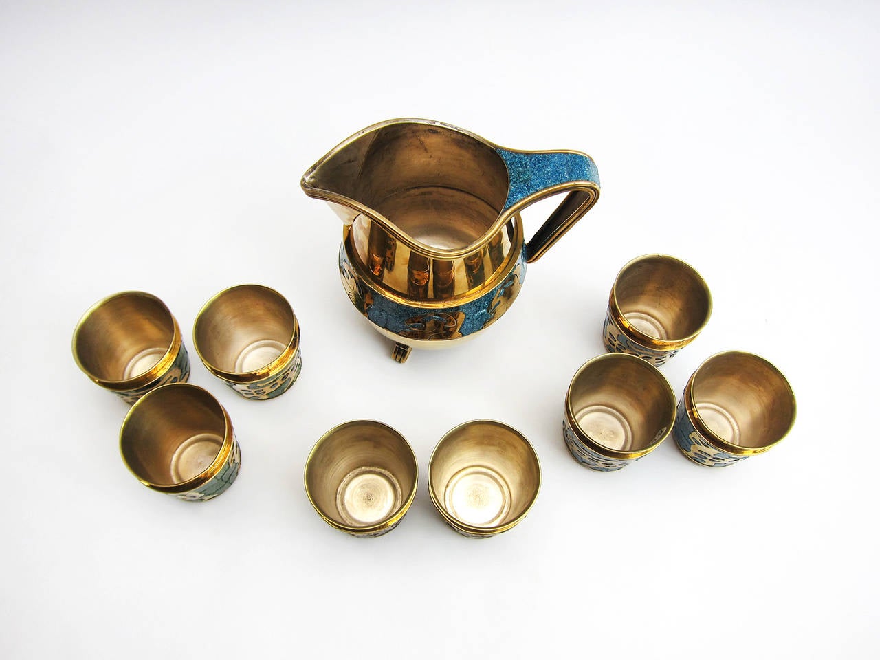 Mexican Water Serving Set by Salvador Teran For Sale