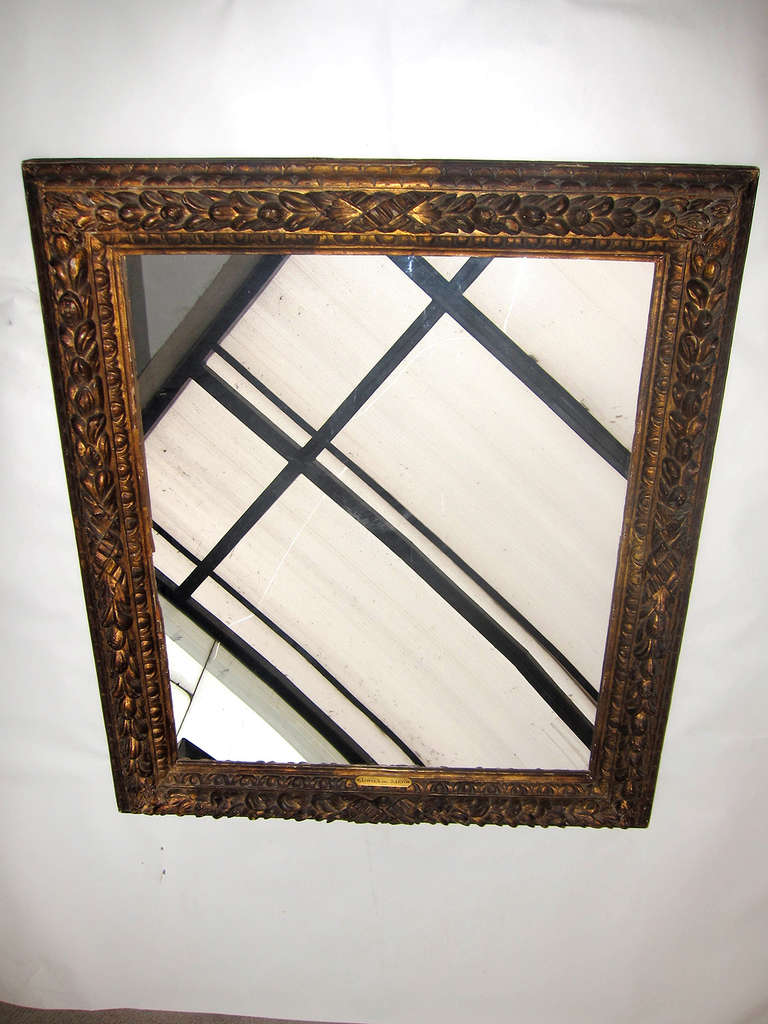 Large Carved Giltwood Frame, 18th Century