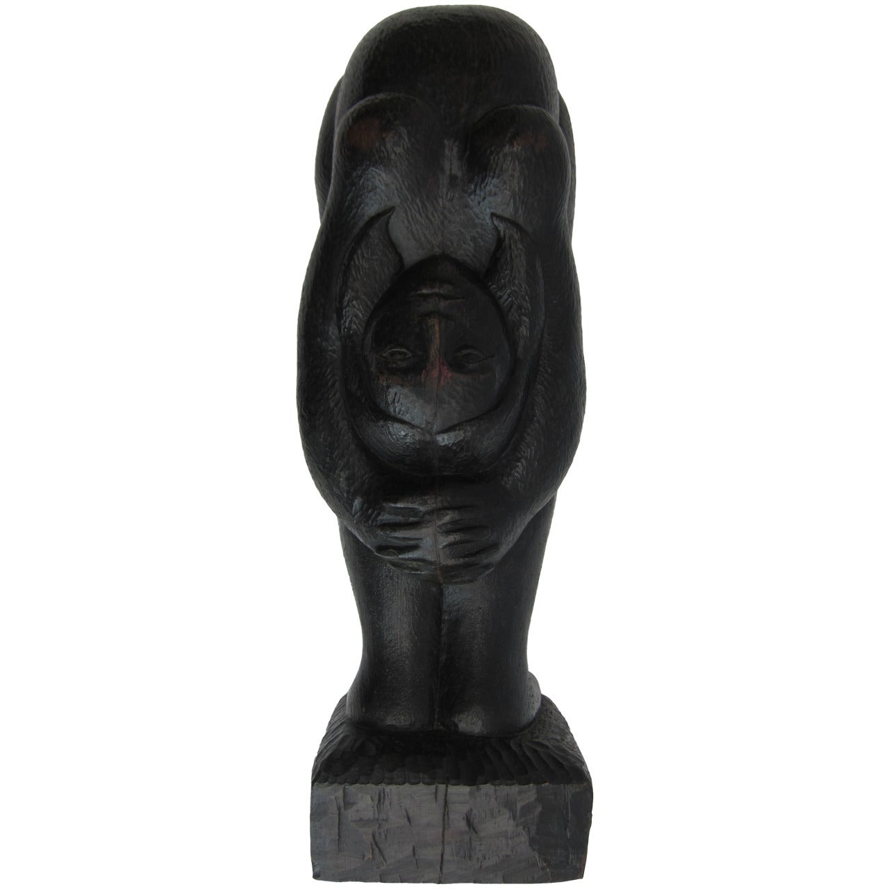 Wood Carving, "La Contorsionista, " Joel Alanis Medina, 2000 For Sale