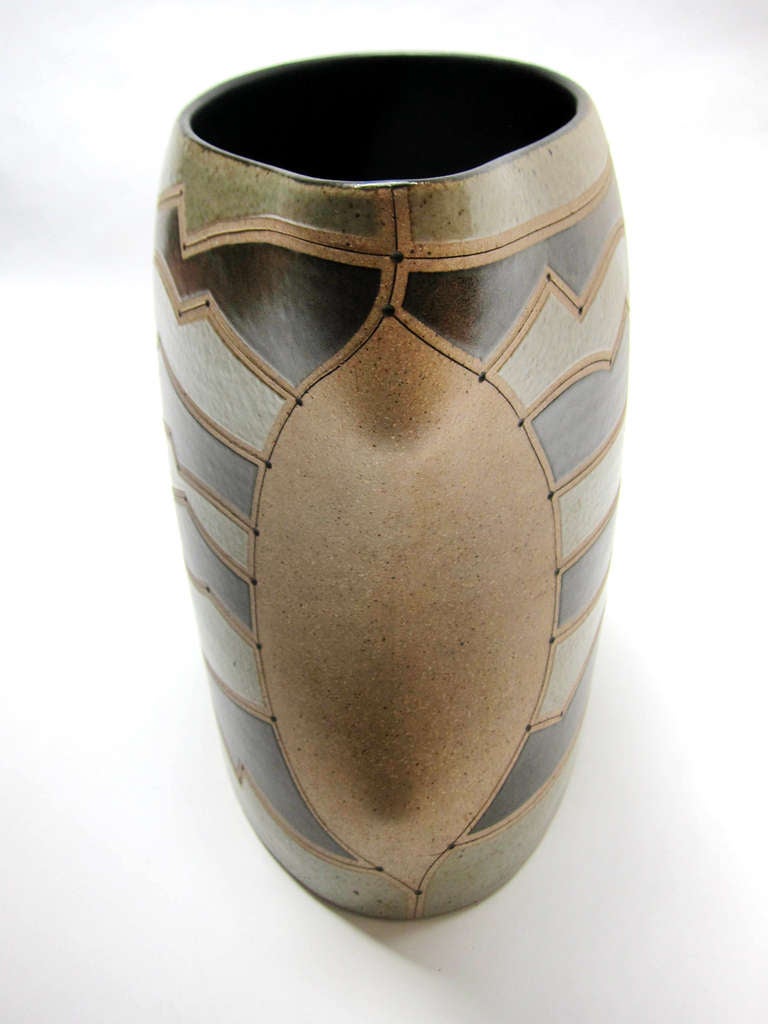 Contemporary Ceramic Vessel by Gustavo Perez For Sale