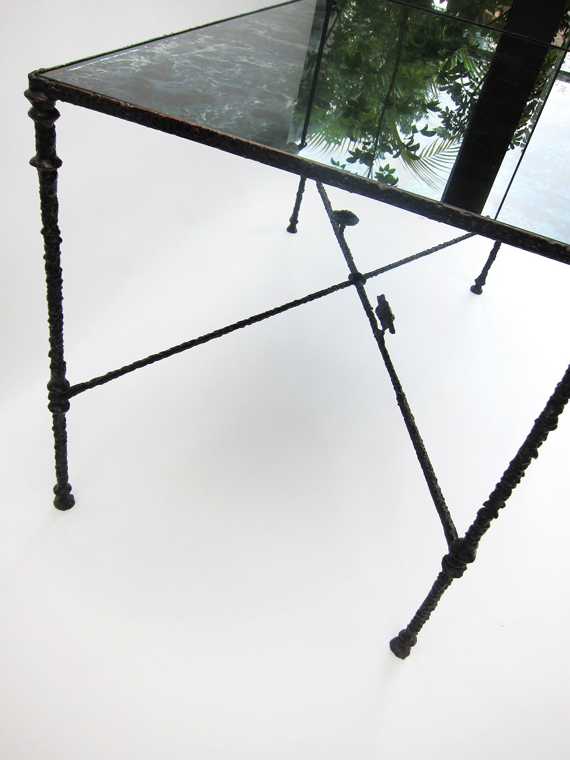 Unknown Iron Console Table after D. Giacometti For Sale