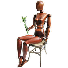 Rare Life-Size Articulated Artist Mannequin