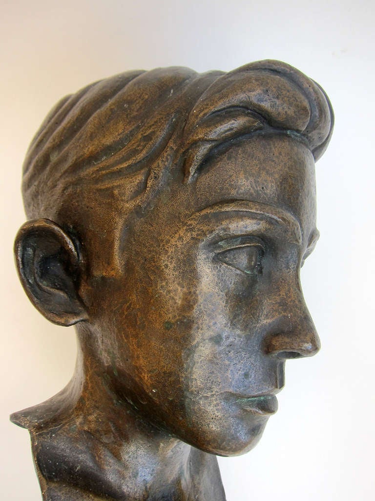 Bronze Head - Jorge L. Cuevas For Sale 1