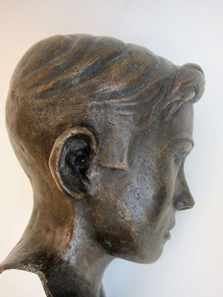Bronze Head - Jorge L. Cuevas For Sale 2