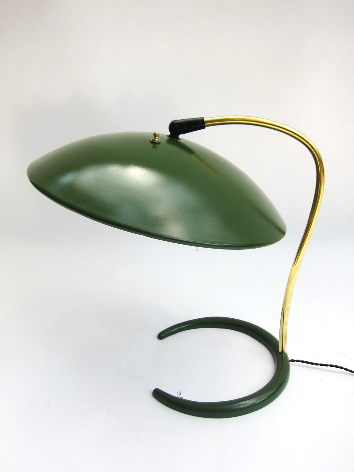 Mid-Century Desk Lamp by Gerald Thurston In Good Condition In Mexico City, DF