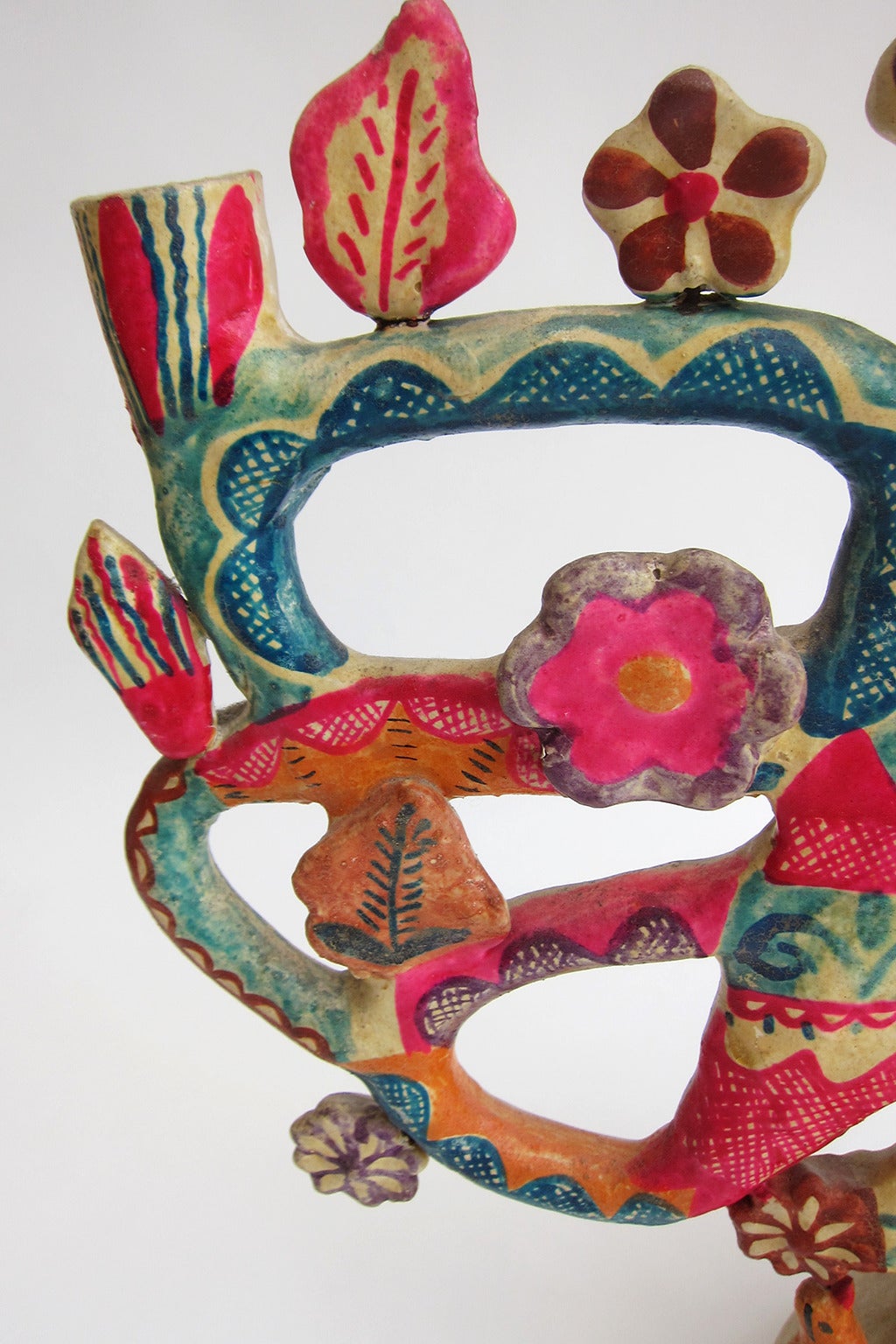 Candelabra, Izucar de Matamoros, Familia Flores In Good Condition In Mexico City, DF