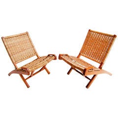 Pair of Mid-Century Folding Chairs