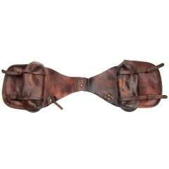 Used Leather Saddle Bag