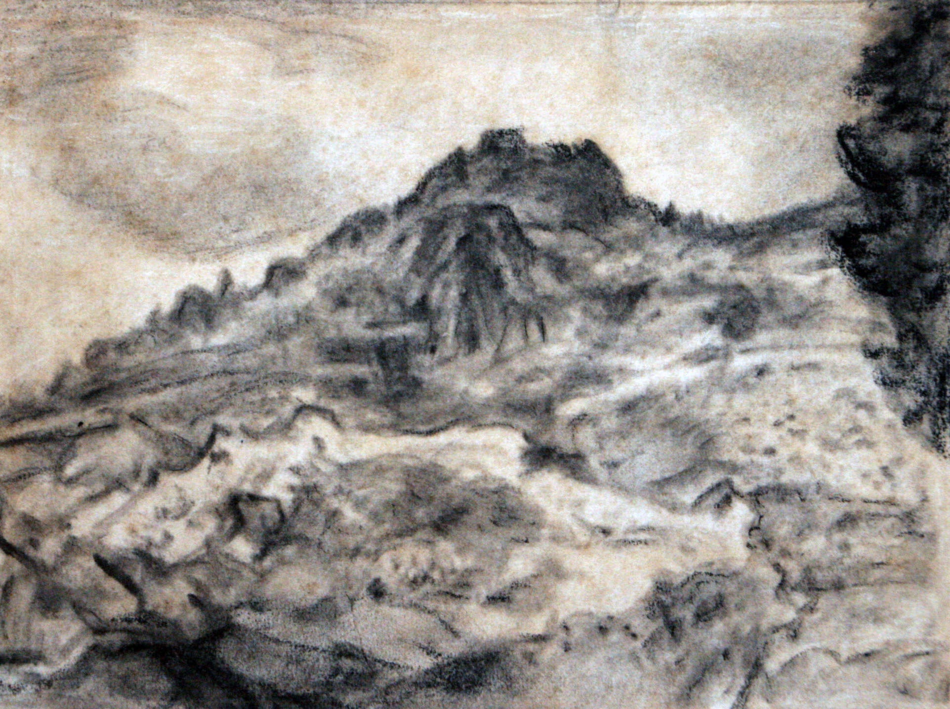 Charcoal on Paper by Dr. Atl For Sale