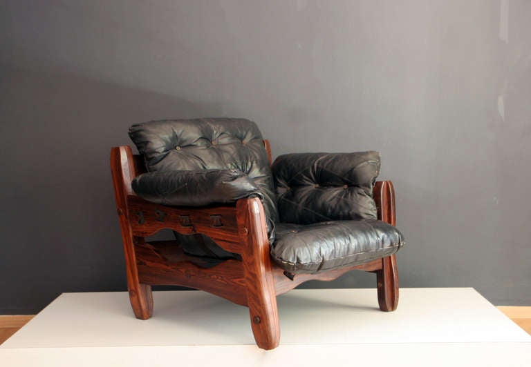 Descanso Armchair with Ottoman by Don Shoemaker In Excellent Condition In Mexico City, DF