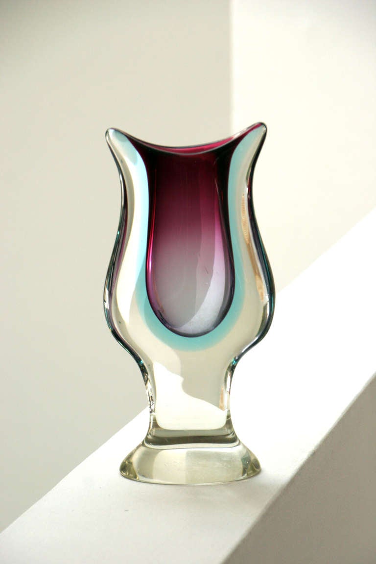 Murano Glass Vase For Sale 1