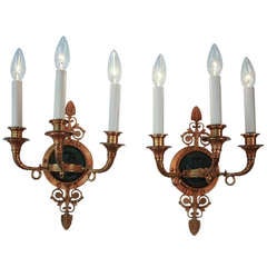 Bronze Empire Style Wall Sconces