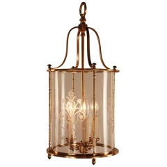 American Brass Hanging Lantern