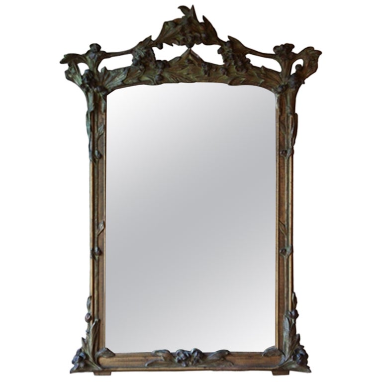 French Art Nouveau Mirror at 1stdibs
