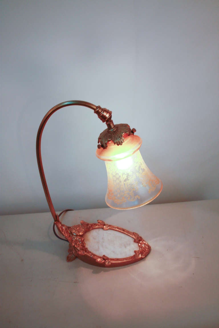 French Bronze Desk Lamp 2
