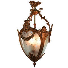 Spanish Bronze Hanging Lantern