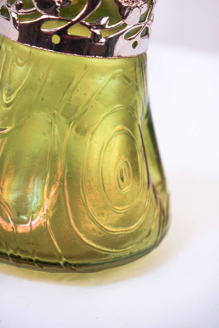 Czech Style of Loetz Art Glass Vase