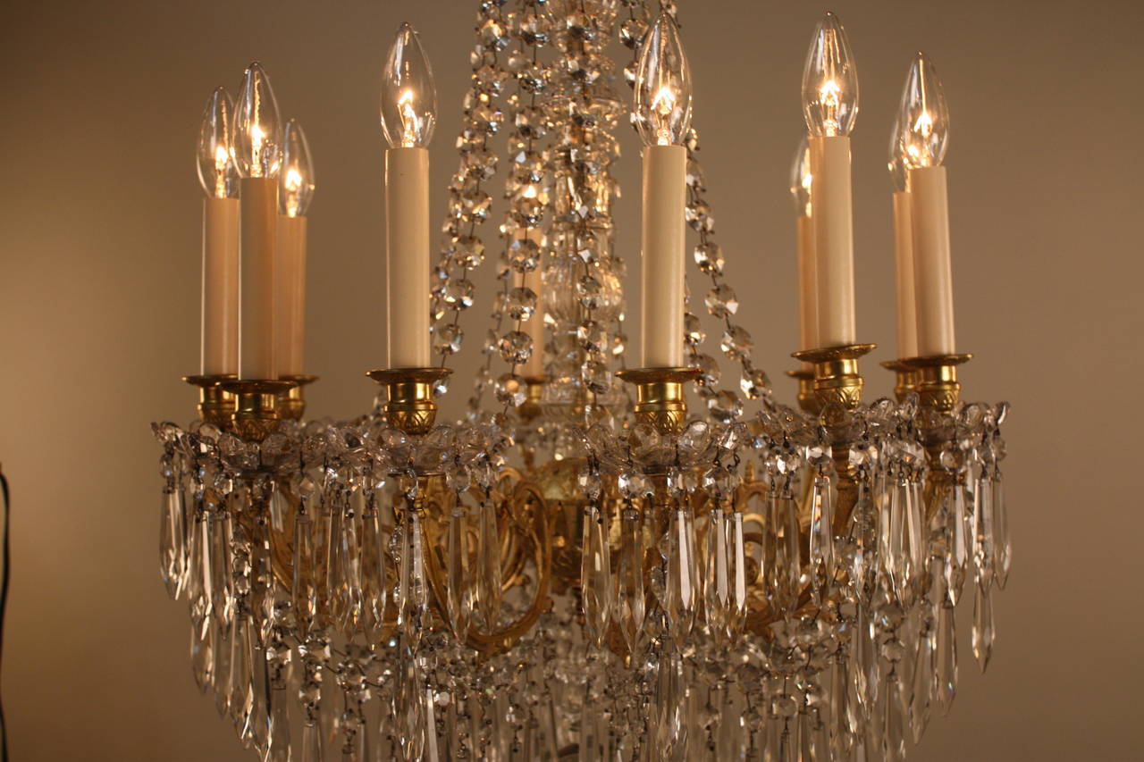 19th century crystal chandeliers
