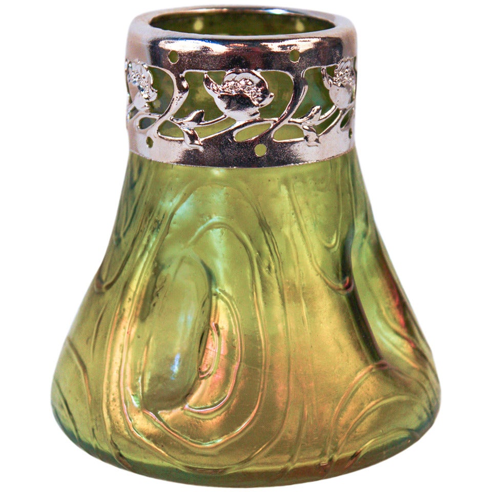 Style of Loetz Art Glass Vase