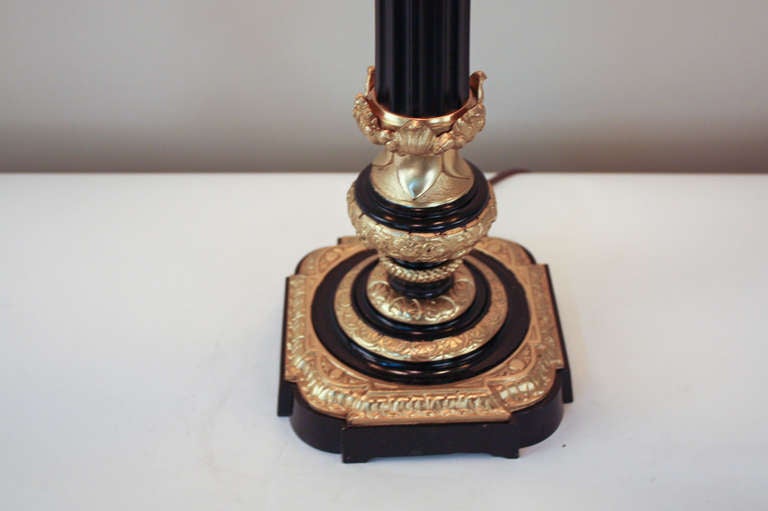Bronze French Second Empire Table Lamp