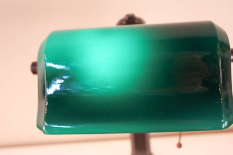 Américain Lampe de banquier Greenalite