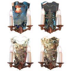 French Mirror Wall Sconces