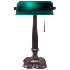 Antique Greenalite Banker's Lamp