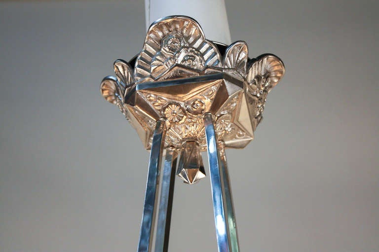 Glass 1920's Art Deco Chandelier