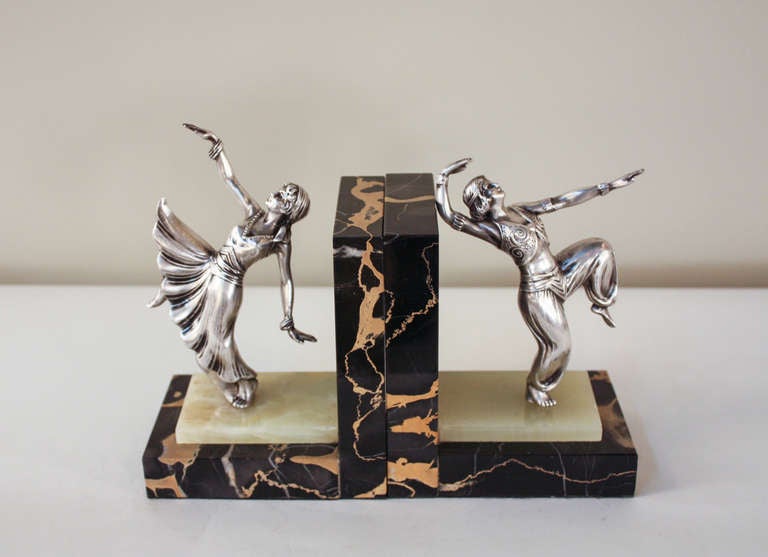 Silver Dancers Bookends