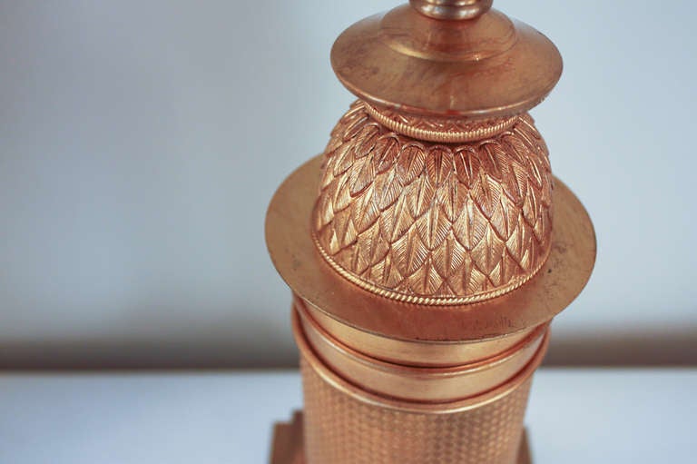 19th c. Bronze Dore Table Lamps 1