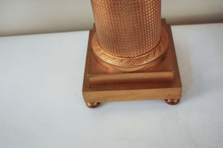 19th c. Bronze Dore Table Lamps In Good Condition In Fairfax, VA