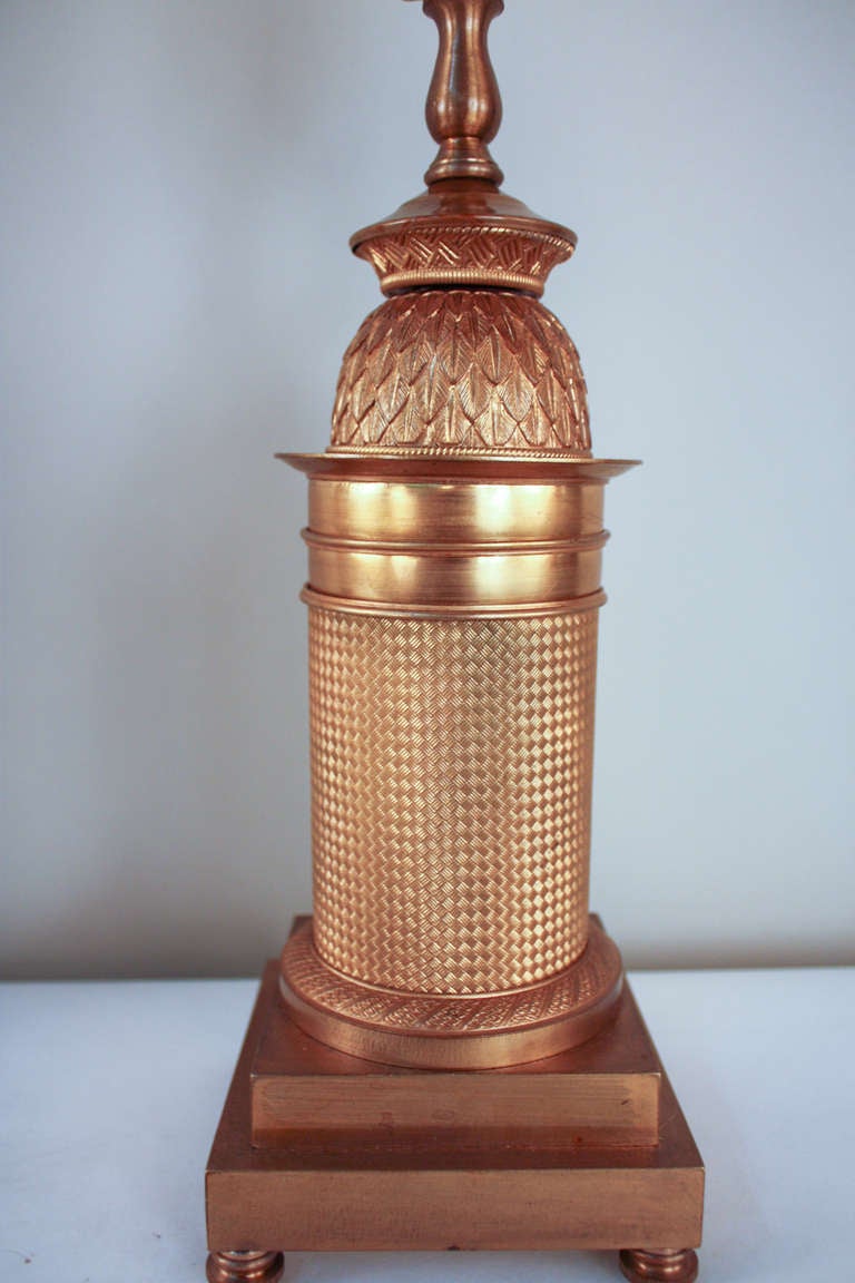 19th c. Bronze Dore Table Lamps 4