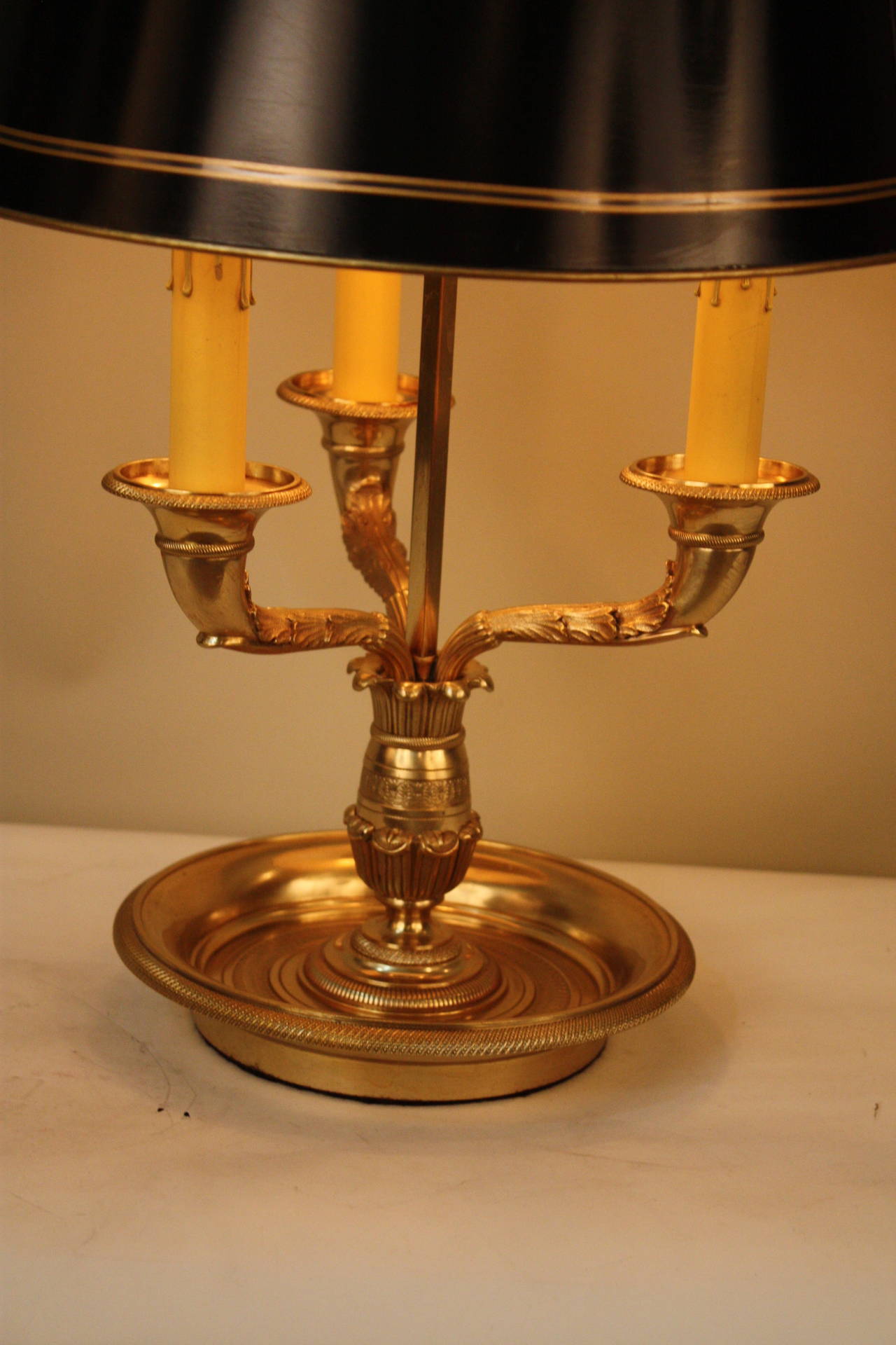Empire French Bronze Desk Lamp