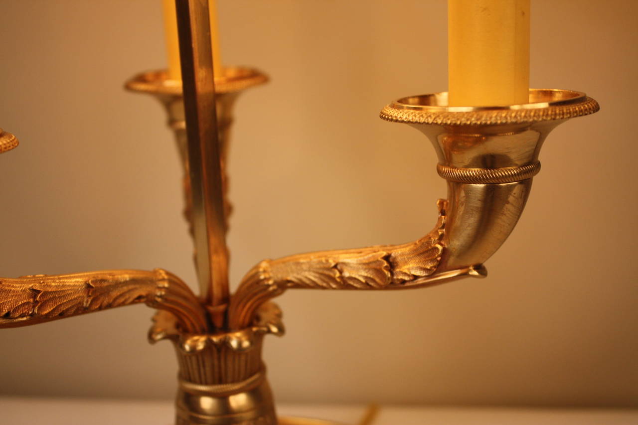 French Bronze Desk Lamp 2