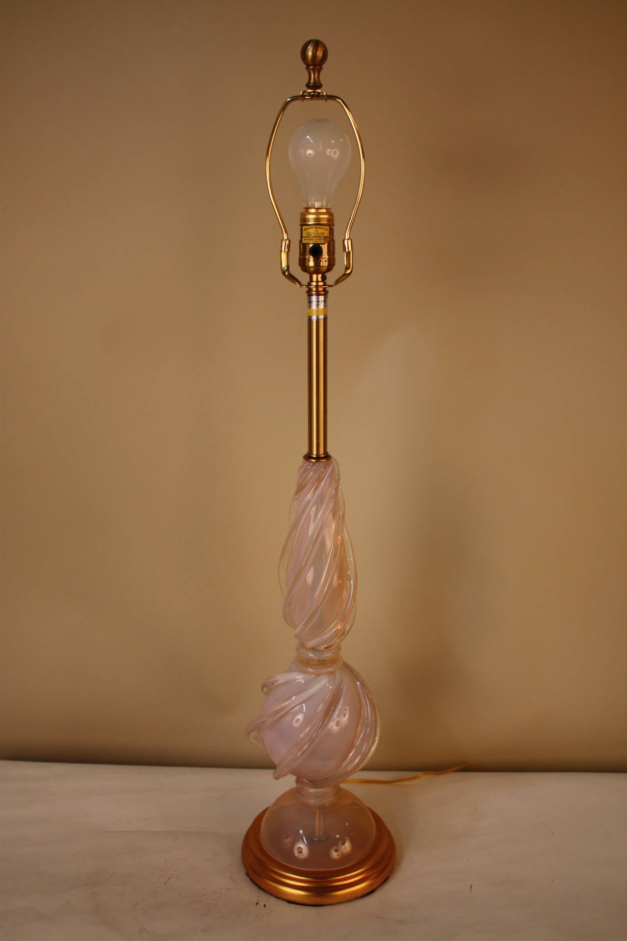 American Murano Glass Lamp by Marbro Lamp Co.