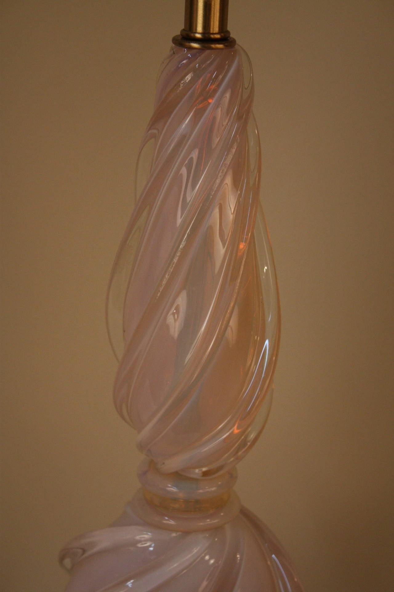 Blown Glass Murano Glass Lamp by Marbro Lamp Co.