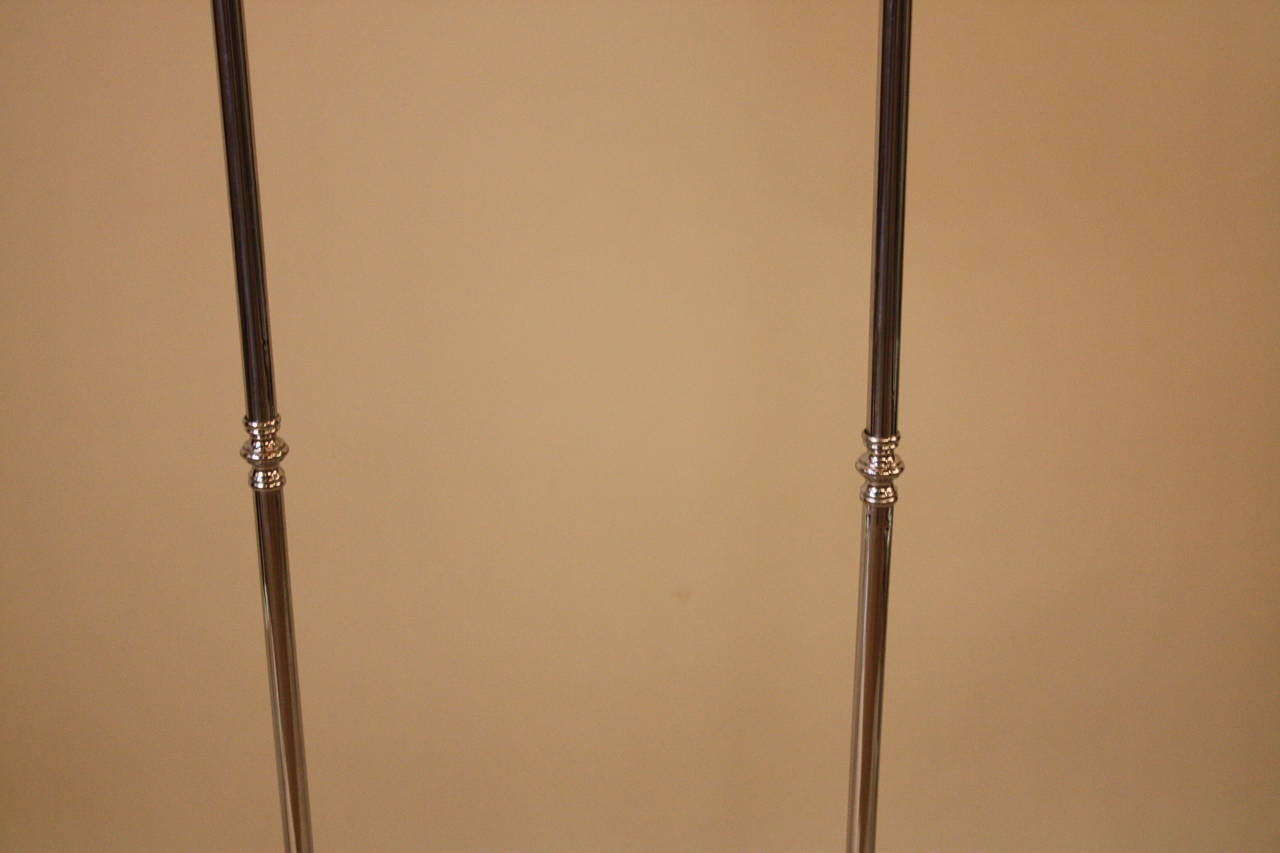 Early 20th Century Pair of Art Deco Torchiere Floor Lamps