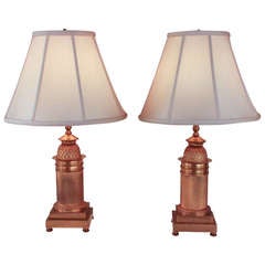 19th c. Bronze Dore Table Lamps