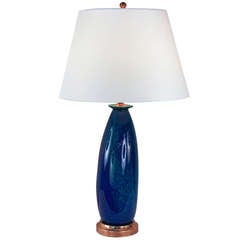 French Art Glass Table Lamp