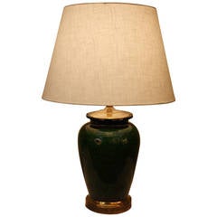 French Pottery Table Lamp